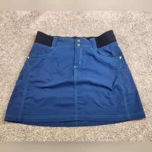 Title Nine Teal And Blue Athletic Tennis Pickleball Skort Women's Size 6